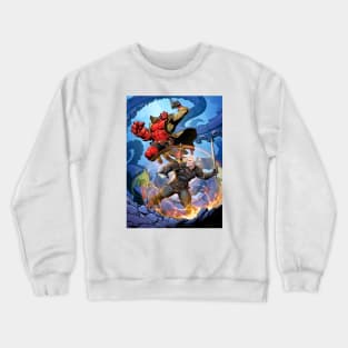 Witcher vs Hellboy (Final) Crewneck Sweatshirt